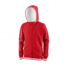 Wilson Kapuzenjacke Hoodie Team II Full Zip rot Kinder